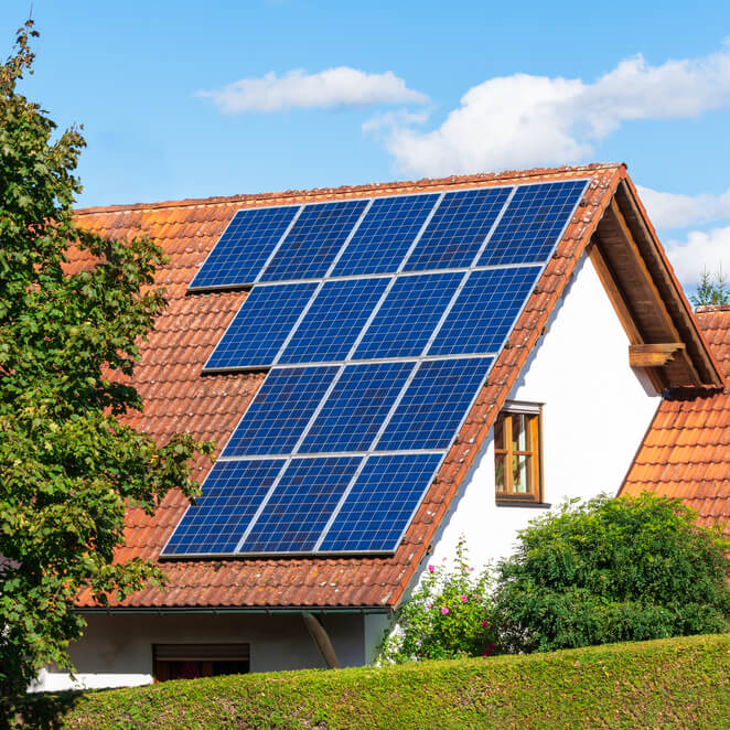 Photovoltaik in Witten auf einem Haus